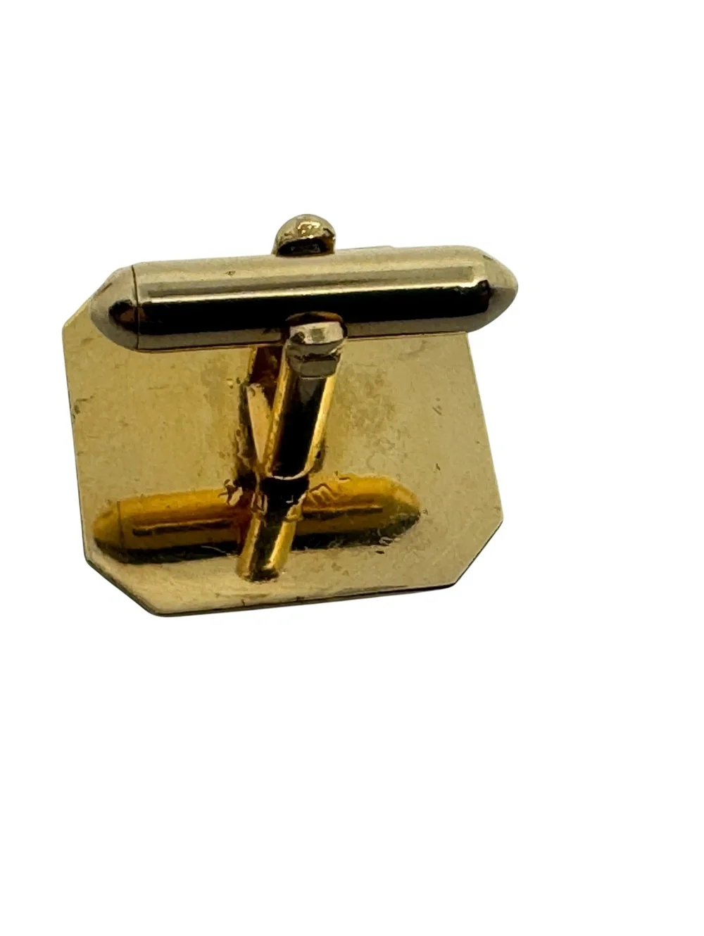 Vintage Swank Tiger Eye Cufflinks & Tie Tack Set Gold Tone Two Tone Men’s